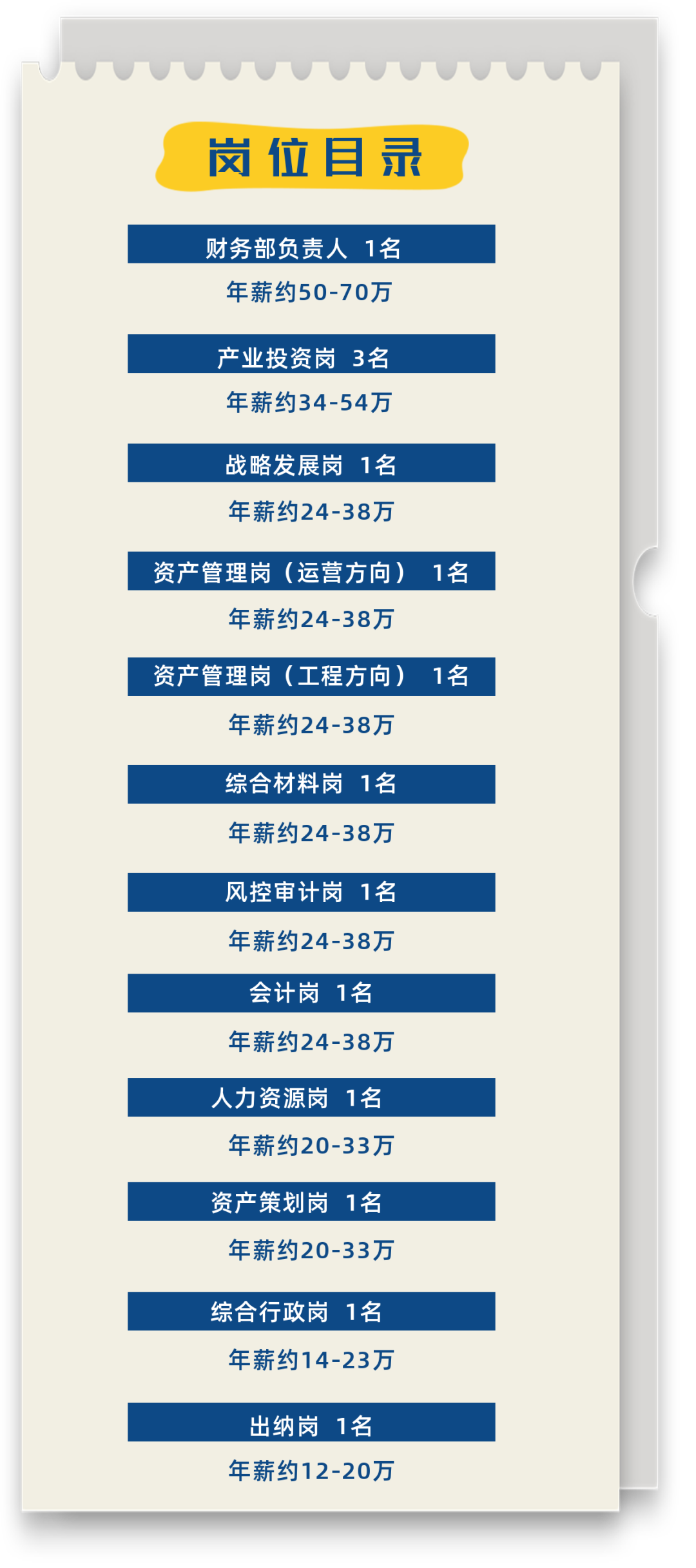 年薪12-70万！广东横琴深合投资有限公司招人